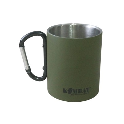 Кружка KOMBAT UK Carabiner Mug Stainless Steel