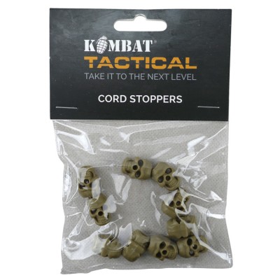 Стопери для шнурка 10шт KOMBAT UK Skull Cord Stoppers