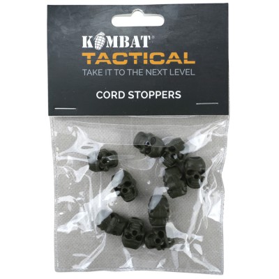 Стопери для шнурка 10шт KOMBAT UK Skull Cord Stoppers