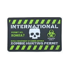 Шеврон/патч KOMBAT UK Zombie Hunting Permit